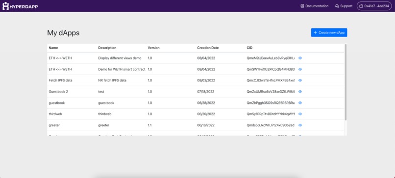 HyperDapp – screenshot 2
