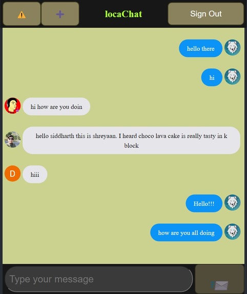 locaChat – screenshot 4