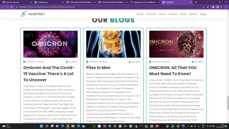 HealthNET – screenshot 5