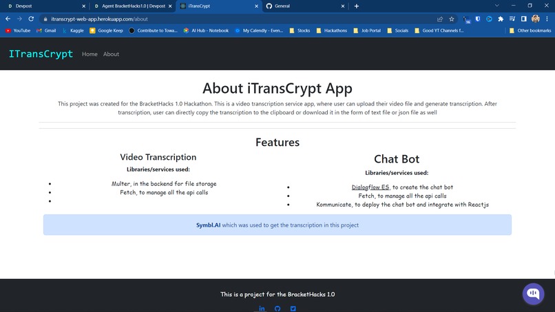 ITransCrypt-Web-App – screenshot 3
