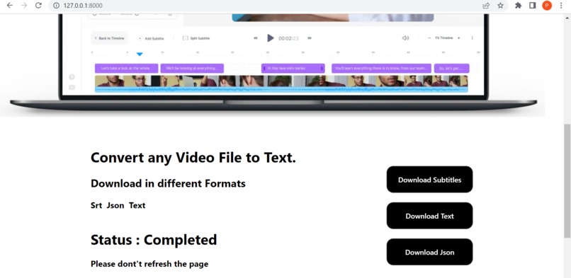 Transcript – screenshot 3
