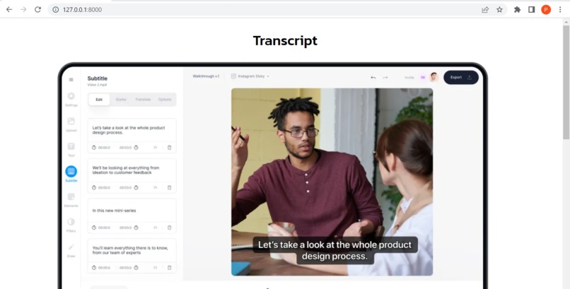 Transcript – screenshot 4