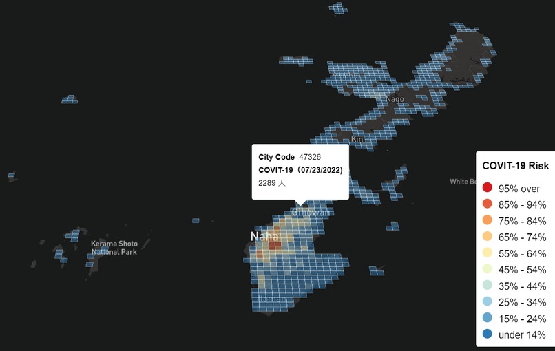 COVID-19 Alarm. Future forecast from satellite data　 – screenshot 6