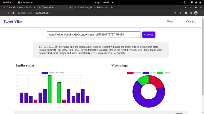 TweetVibe – screenshot 2