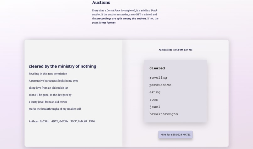 Decent Poems – screenshot 3
