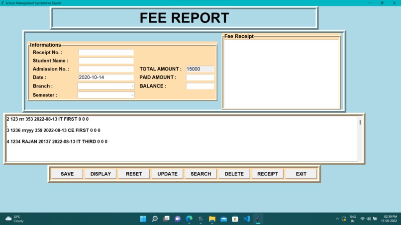 SCHOOL MANAGEMENT SYSTEM – screenshot 2