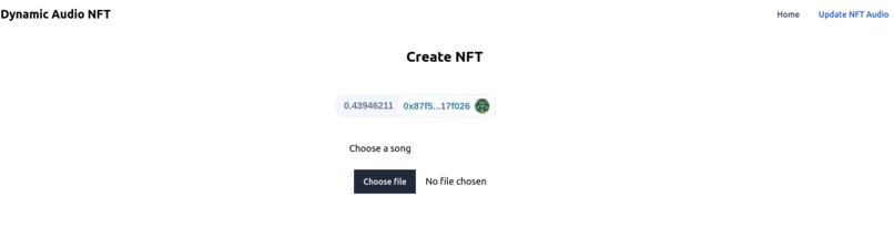 Dynamic Audio NFTs – screenshot 1