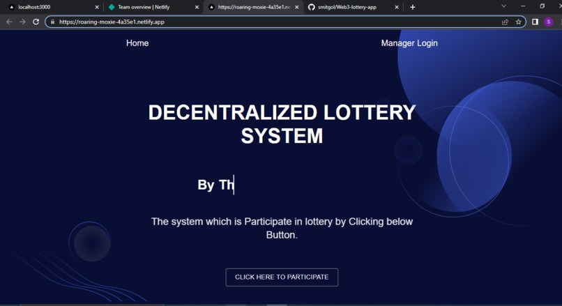 Web3-Lottery-app – screenshot 1