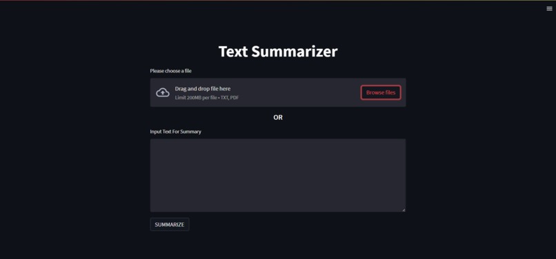 Text Summarizer – screenshot 1