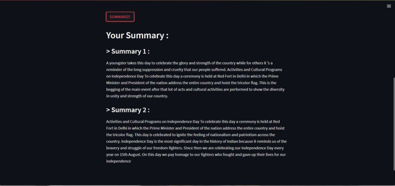 Text Summarizer – screenshot 3