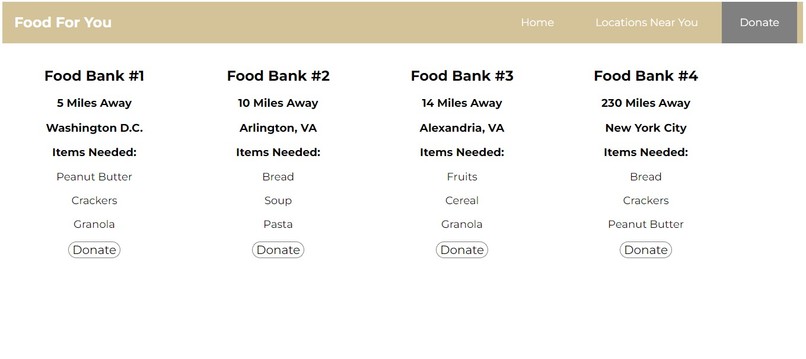Food For You – screenshot 1