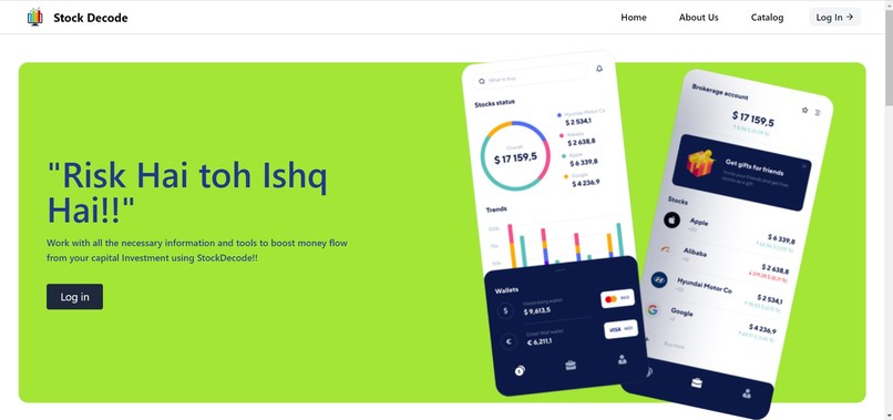 Stock Management Portal – screenshot 1