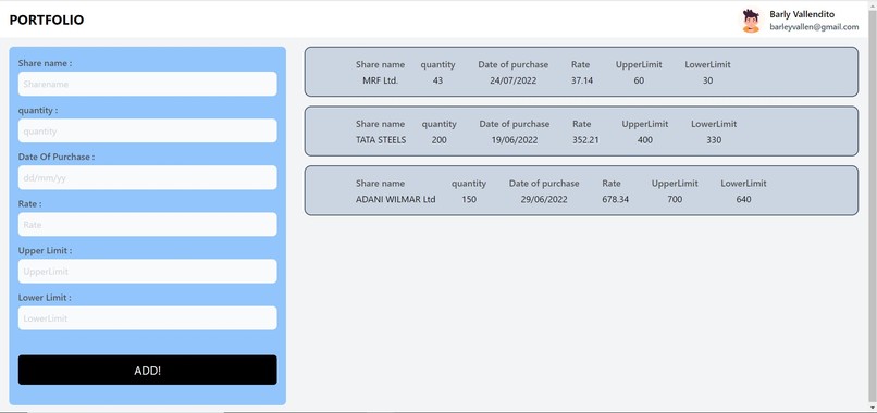 Stock Management Portal – screenshot 5