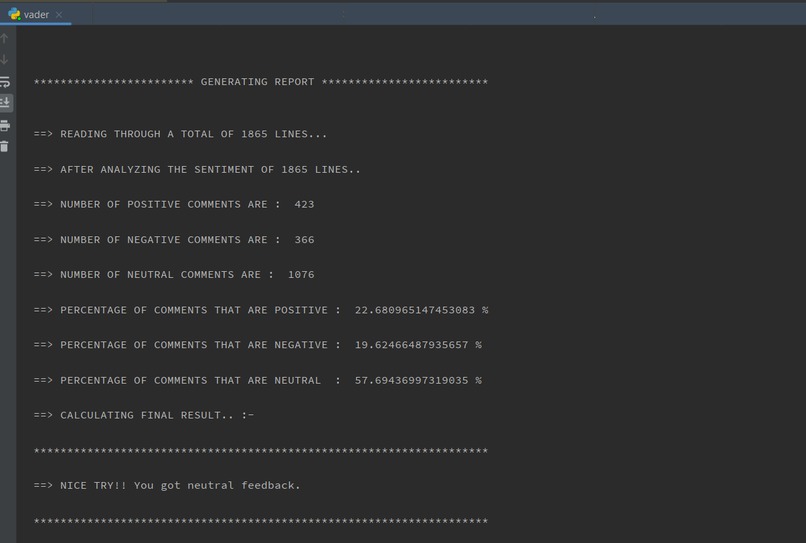 Twitter Sentiment Analysis – screenshot 6