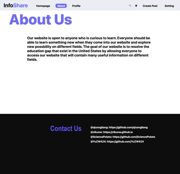 InfoShare – screenshot 3