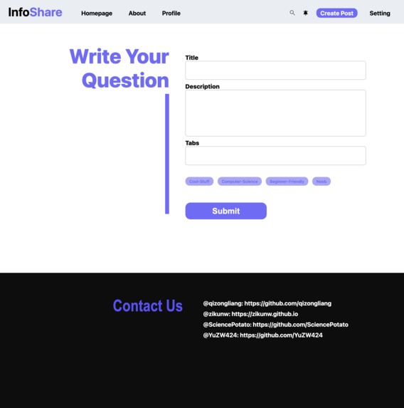 InfoShare – screenshot 1