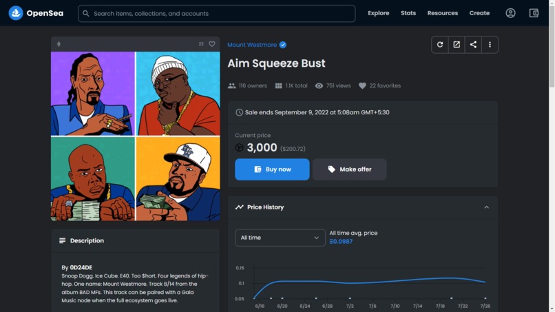 Blockchain based music streaming webApp – screenshot 4