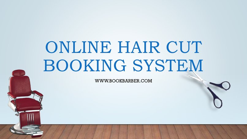 Online hair cut booking system – screenshot 1