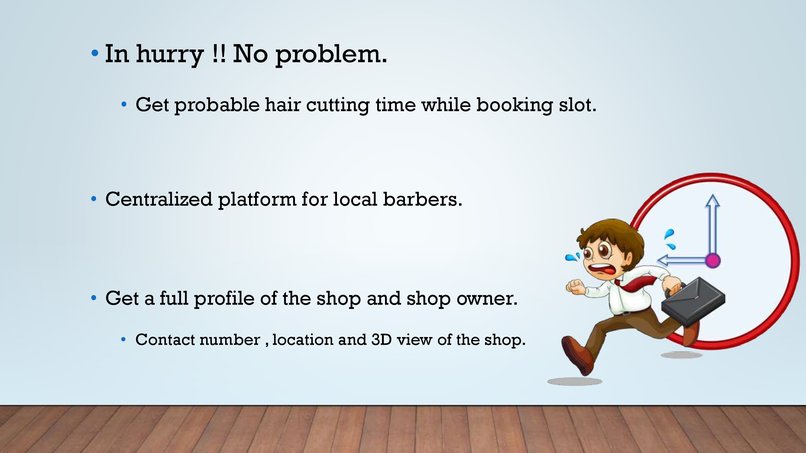 Online hair cut booking system – screenshot 9
