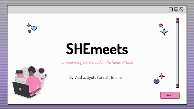 SHEmeets – screenshot 1