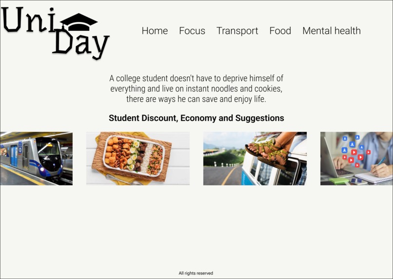 UniDay – screenshot 2