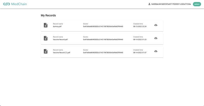 MedChain – screenshot 5
