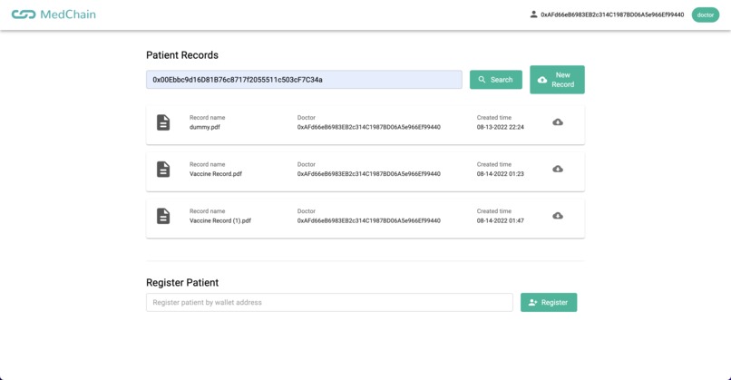 MedChain – screenshot 3