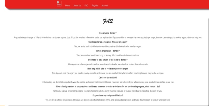 ONLINE ORGAN DONATION – screenshot 6