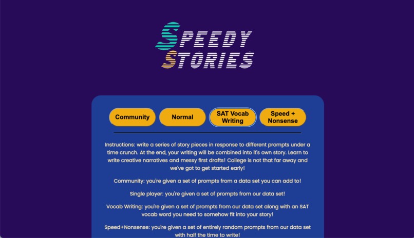Speedy Stories – screenshot 3