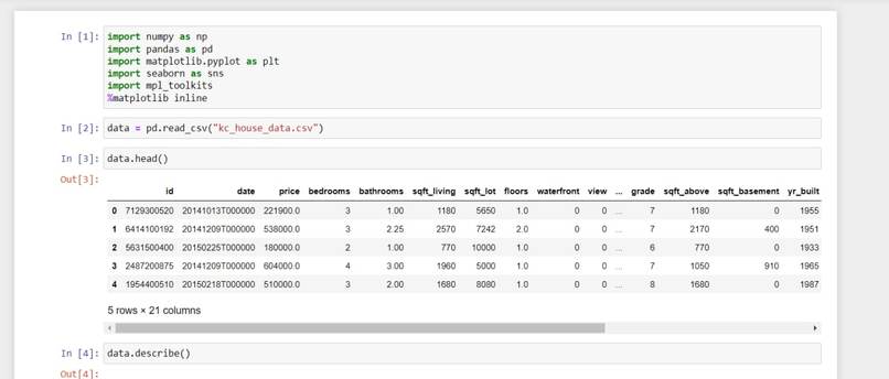 house price prediction – screenshot 5