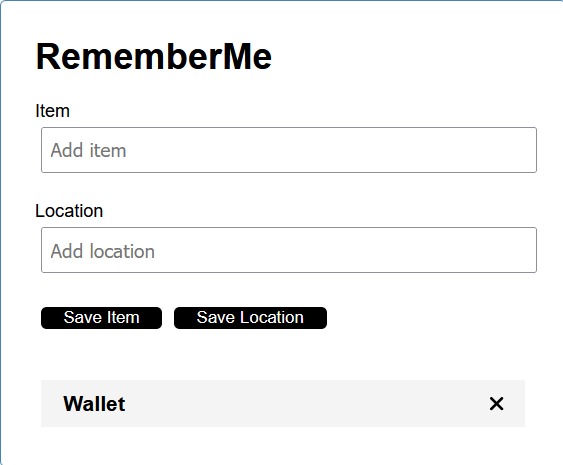 RememberMe – screenshot 1
