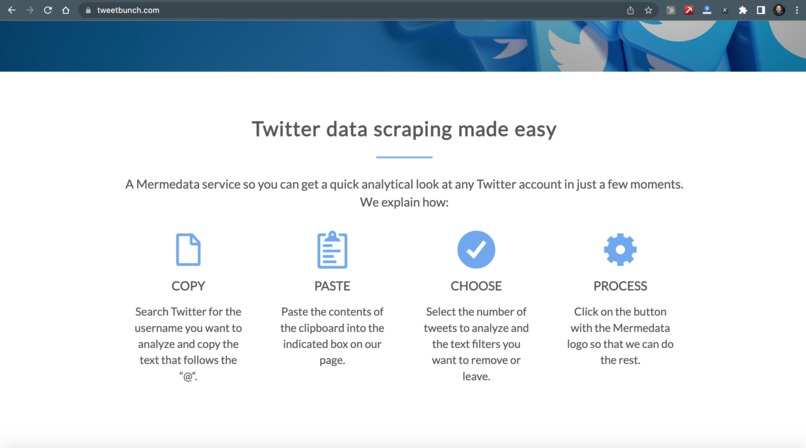 Tweetbunch - twitter data made super simple and cheap. – screenshot 3