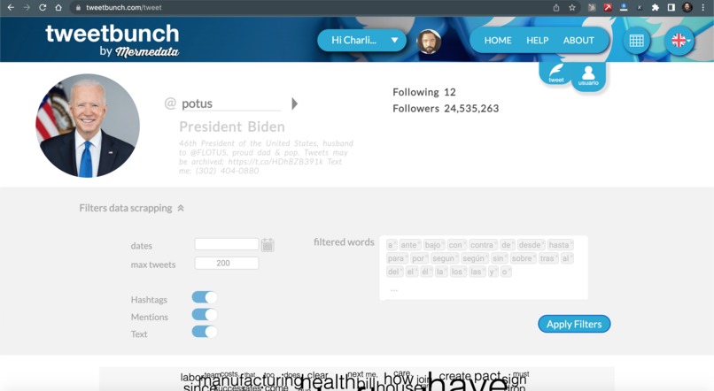 Tweetbunch - twitter data made super simple and cheap. – screenshot 5