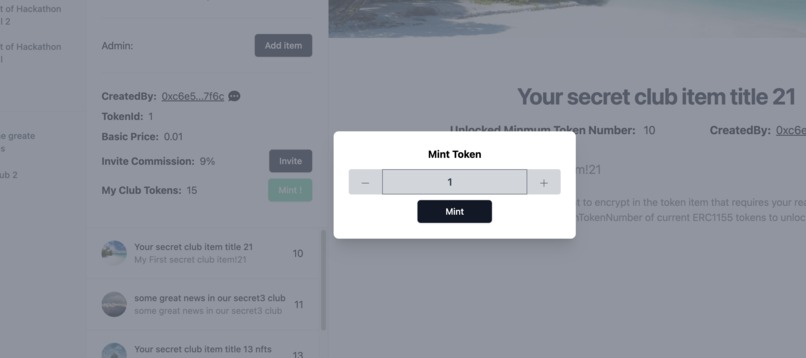 Web3 Secret Club on IPFS – screenshot 3
