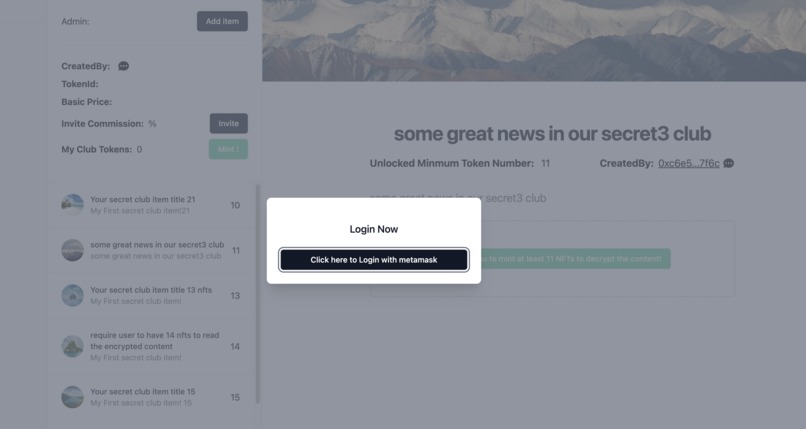 Web3 Secret Club on IPFS – screenshot 7