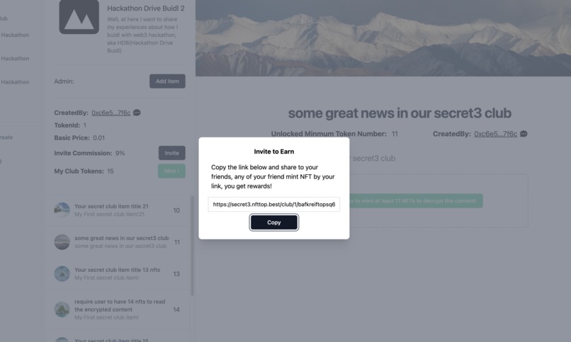 Web3 Secret Club on IPFS – screenshot 8