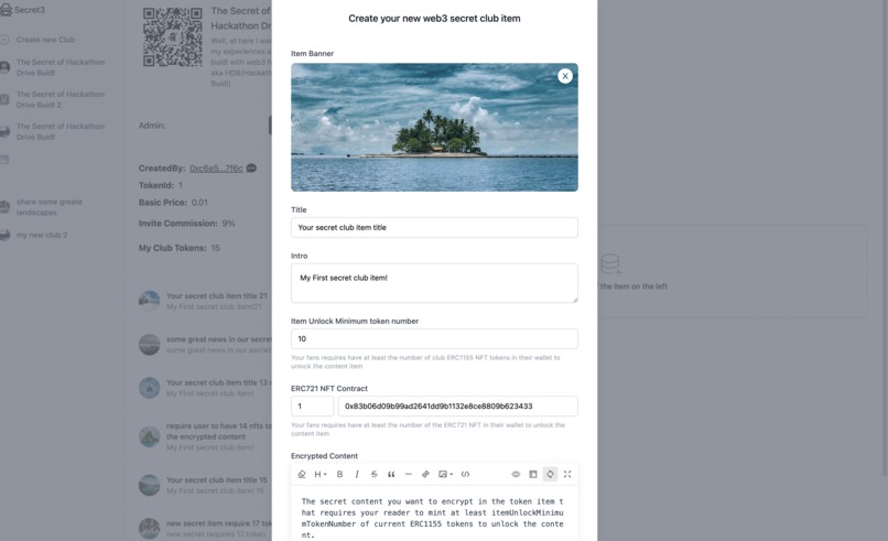 Web3 Secret Club on IPFS – screenshot 10