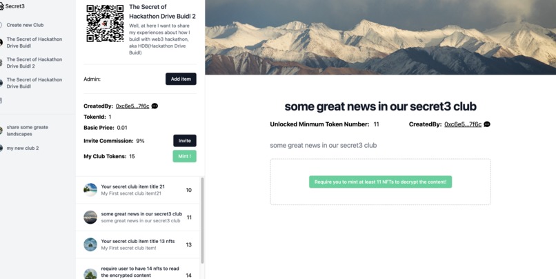 Web3 Secret Club on IPFS – screenshot 12