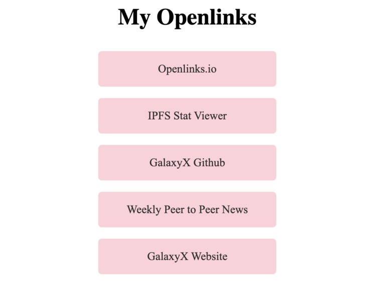 Openlinks – screenshot 3