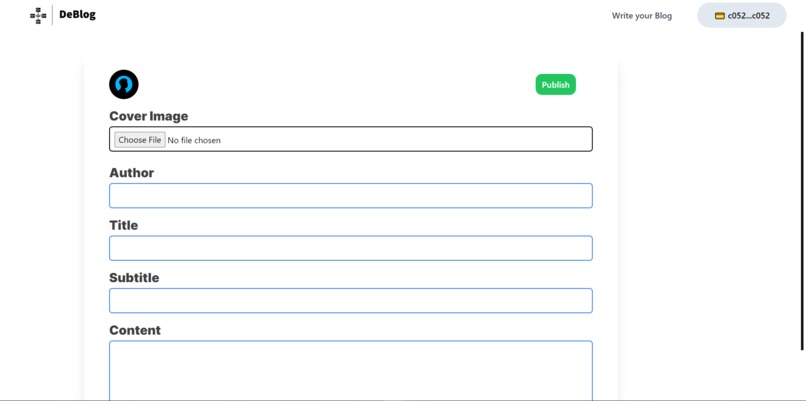 DeBlog – screenshot 1