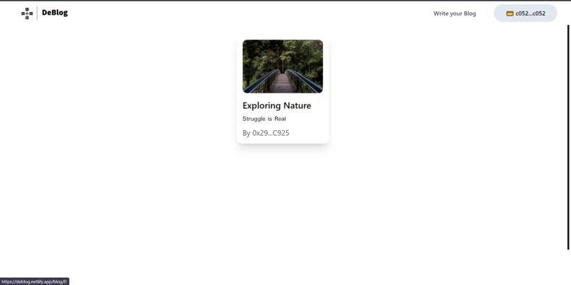 DeBlog – screenshot 3