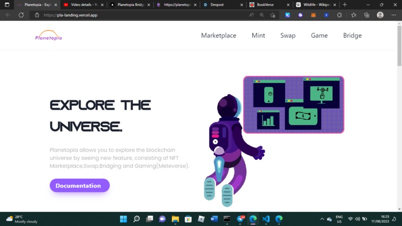 Planetopia Ecosystem/NFT Marketplace – screenshot 1