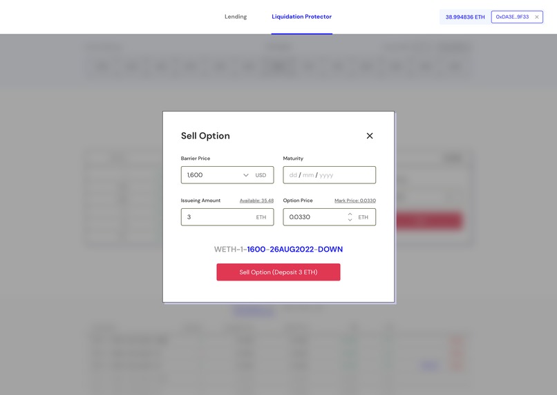 Knock-In Option Based Anti-Liquidation Protocol – screenshot 2