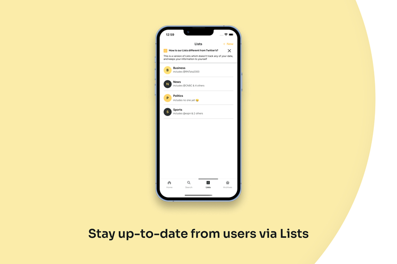Canary - The Incognito Mode of Twitter – screenshot 5