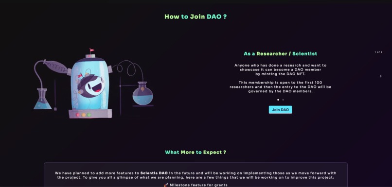 Scientia DAO – screenshot 3