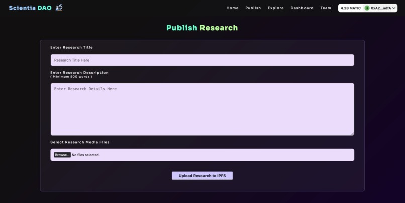 Scientia DAO – screenshot 4