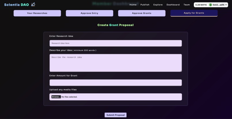 Scientia DAO – screenshot 5