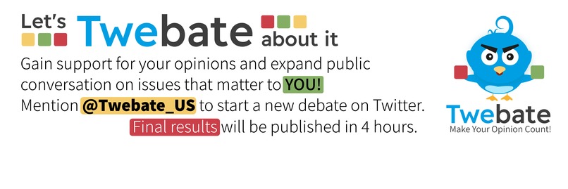 Twebate - Make your opinion count! – screenshot 1