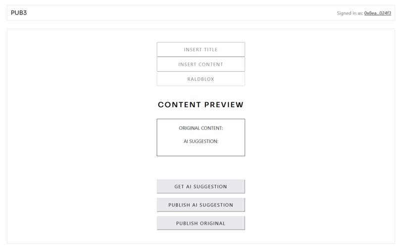 AI-Assisted Self-Publishing Service (NFT4Writers) – screenshot 2