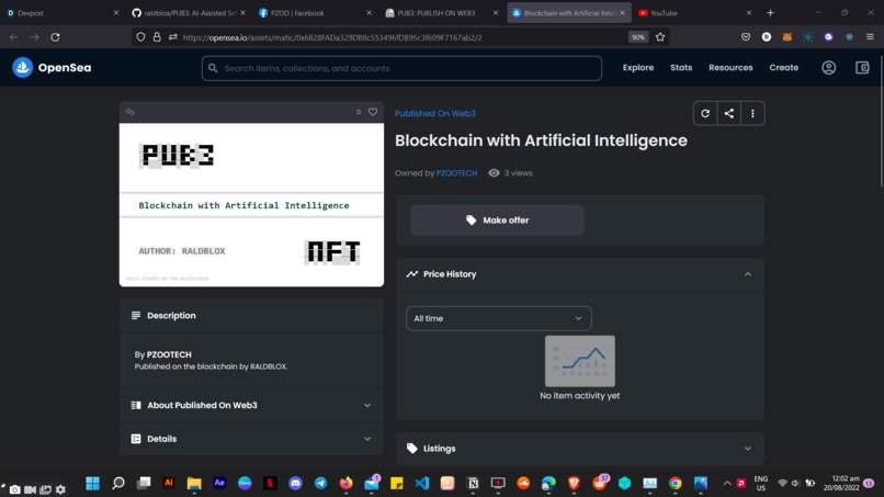 AI-Assisted Self-Publishing Service (NFT4Writers) – screenshot 5